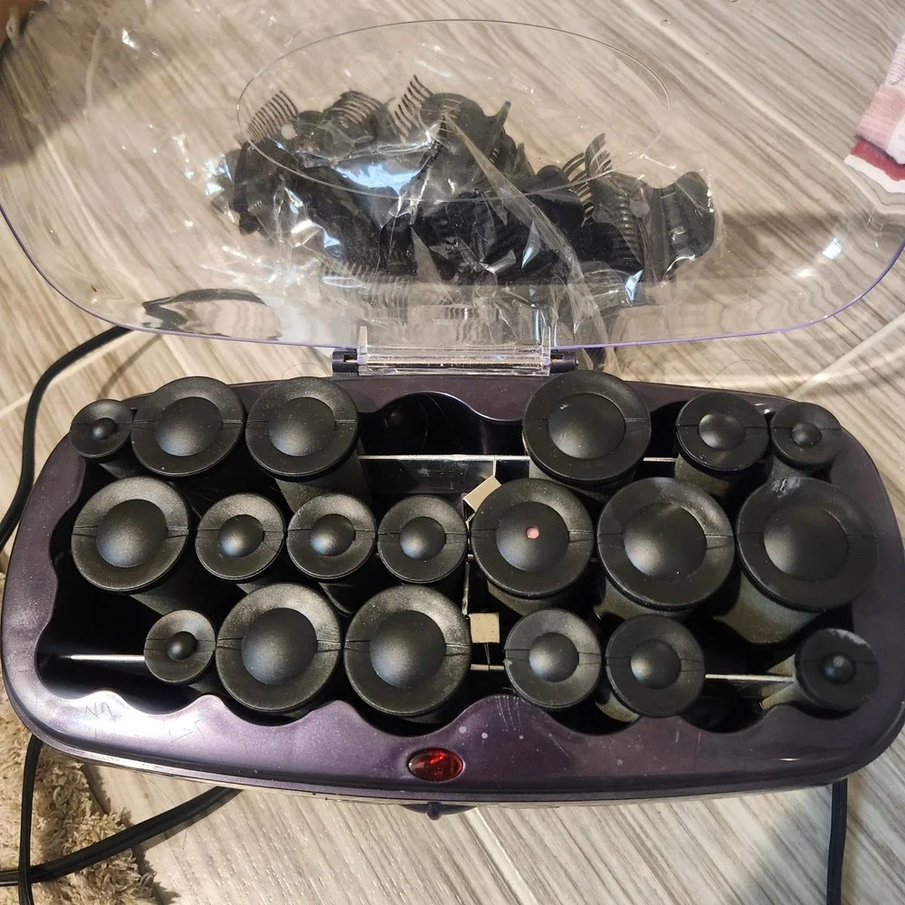 Conair Hot Rollers Infiniti Pro Purple Ceramic Hair Styling System‎ Set OS
